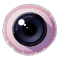 cybernetic eye lens matte black stealth