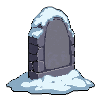 gravestone  snow dusted