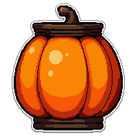 lit lantern  halloween pumpkin themed
