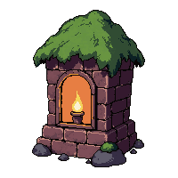 lit lantern  moss covered ancient