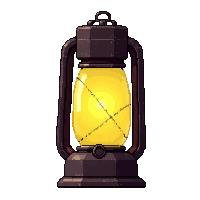 lit lantern  simple plain