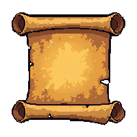 rolled scroll  fantasy enchanted glowing