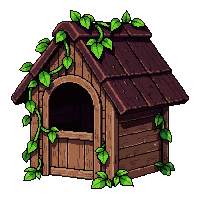 small bird cage  decorated with vines