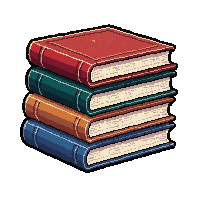 stack of books  rustic worn