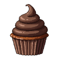 chocolate cupcake  with steam rising