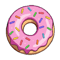 donut with sprinkles  fresh and shiny