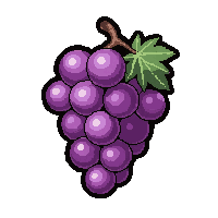 purple grape bunch  sparkling magical
