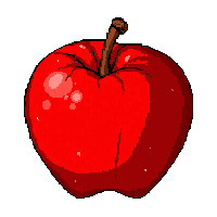 red apple  old and dried