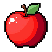 red apple  sparkling magical