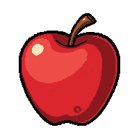 red apple  wrapped in paper