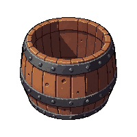 barrel storage broken ruined