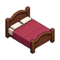 bed four poster ancient dusty