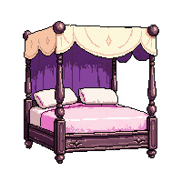 bed four poster magical enchanted