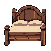 bed four poster rustic farmhouse