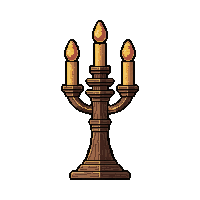 candelabra tall medieval wooden