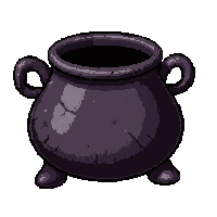 cauldron iron ancient dusty