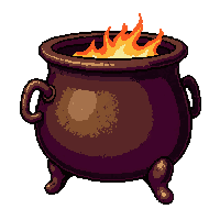 cauldron iron elven nature