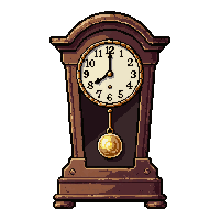clock grandfather broken ruined