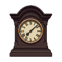 clock grandfather dark gothic