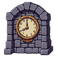 clock grandfather dwarven stone