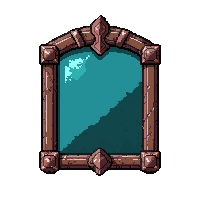 Mirror Ornate Dwarven Stone — free pixel art sprite from the Runner Furniture collection, transparent PNG