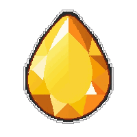 amber orange  pear cut