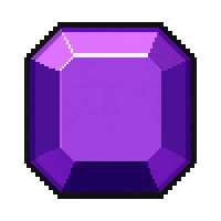 Amethyst Purple  Asscher Octagonal Cut — free pixel art sprite from Runner Gems