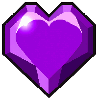Amethyst Purple  Heart Shape Cut — free pixel art sprite from Runner Gems