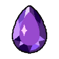 amethyst purple  teardrop cut