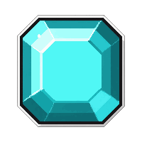 aquamarine cyan  asscher octagonal cut