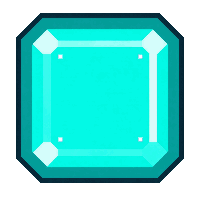 aquamarine cyan  emerald rectangular cut