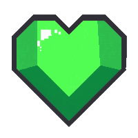 emerald green  heart shape cut