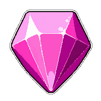 rose pink  trillion triangle cut