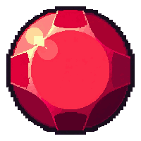 ruby red  round brilliant cut