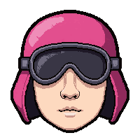 aviator goggles hat  hot pink