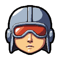 aviator goggles hat  silver grey