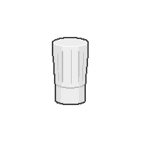 chef tall hat  pure white