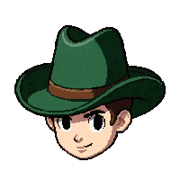 cowboy western hat  forest green