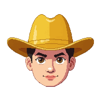 cowboy western hat  golden yellow