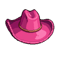 cowboy western hat  hot pink