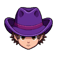 cowboy western hat  royal purple