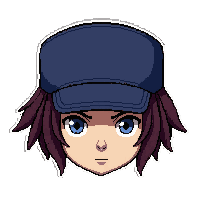 feathered cap  deep blue
