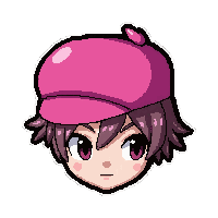 feathered cap  hot pink