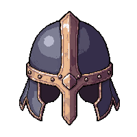 Barbarian Fur Helm  Simple Plain — free pixel art sprite from Runner Helmets