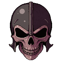bone skull helm  cursed dark aura