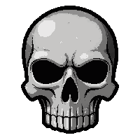 Bone Skull Helm  Simple Plain — free pixel art sprite from Runner Helmets