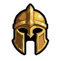 Bronze Spartan Helm  Blessed Holy Light — free pixel art sprite from Runner Helmets