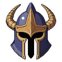 Celestial Halo Helm  Battle Worn Dented — free pixel art sprite from Runner Helmets