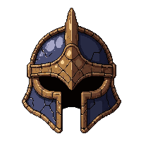 Celestial Halo Helm  Cracked Damaged — free pixel art sprite from Runner Helmets