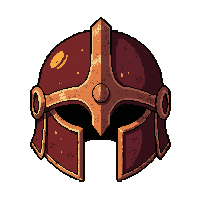 celestial halo helm  rusty ancient
